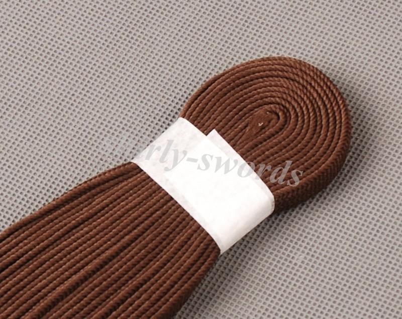 YJ COOL Synthetic Silk/Leather/Cotton/Ito Sageo Wrapping Cord for Japanese Samurai Swords Handle Saya