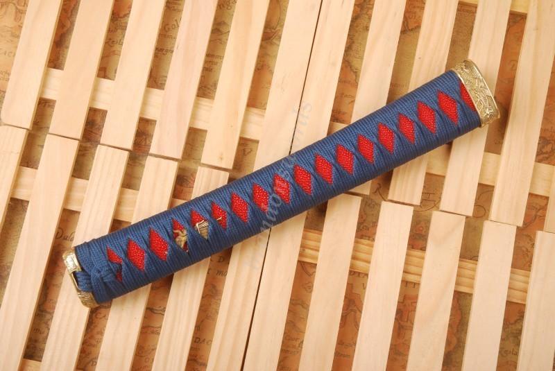 Samurai Sword Katana Handle High Quality Brass Fuchi Kashira Menuki Real Rayskin Hc1