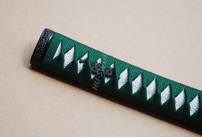 Ito Cord Wrapped Menuki Kashira Fuchi Japanese Samurai Sword Tsuka Handle H8