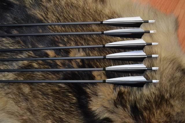 Black Carbon Arrow Turkey Fletching Colors For Choose Archery For Bow