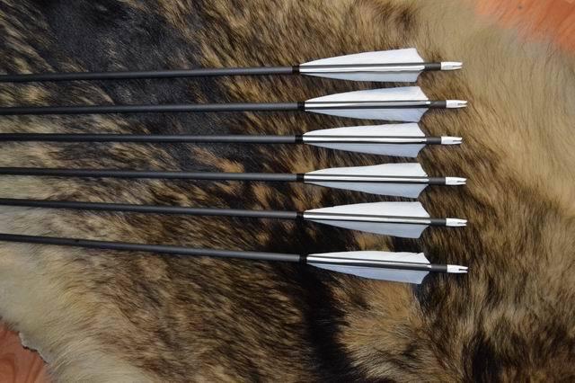 Black Carbon Arrow Turkey Fletching Colors For Choose Archery For Bow