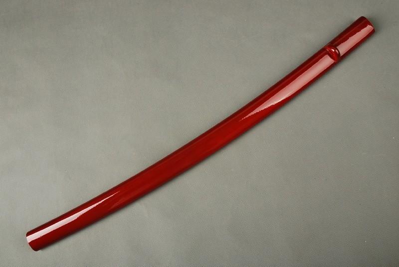 Japanese Samurai Sword Katana Lacquered Red Saya Scabbard Sheath Syq18